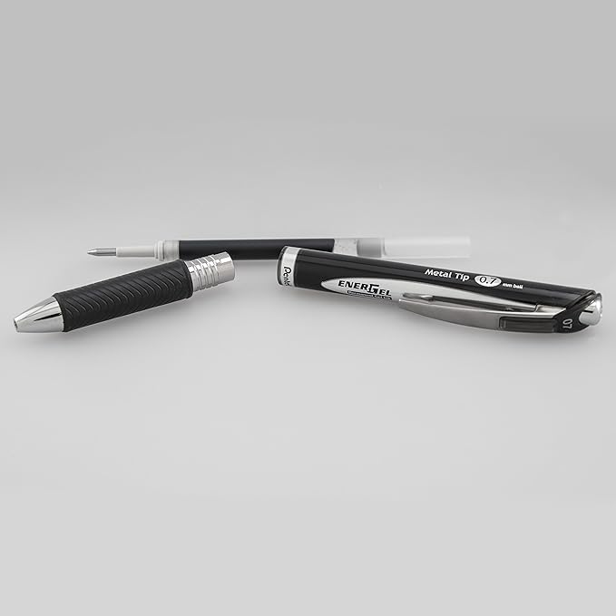 Pentel EnerGel PRO Permanent Gel Pen Pack de 2 Tinta Negra 0.7mm miniatura 5