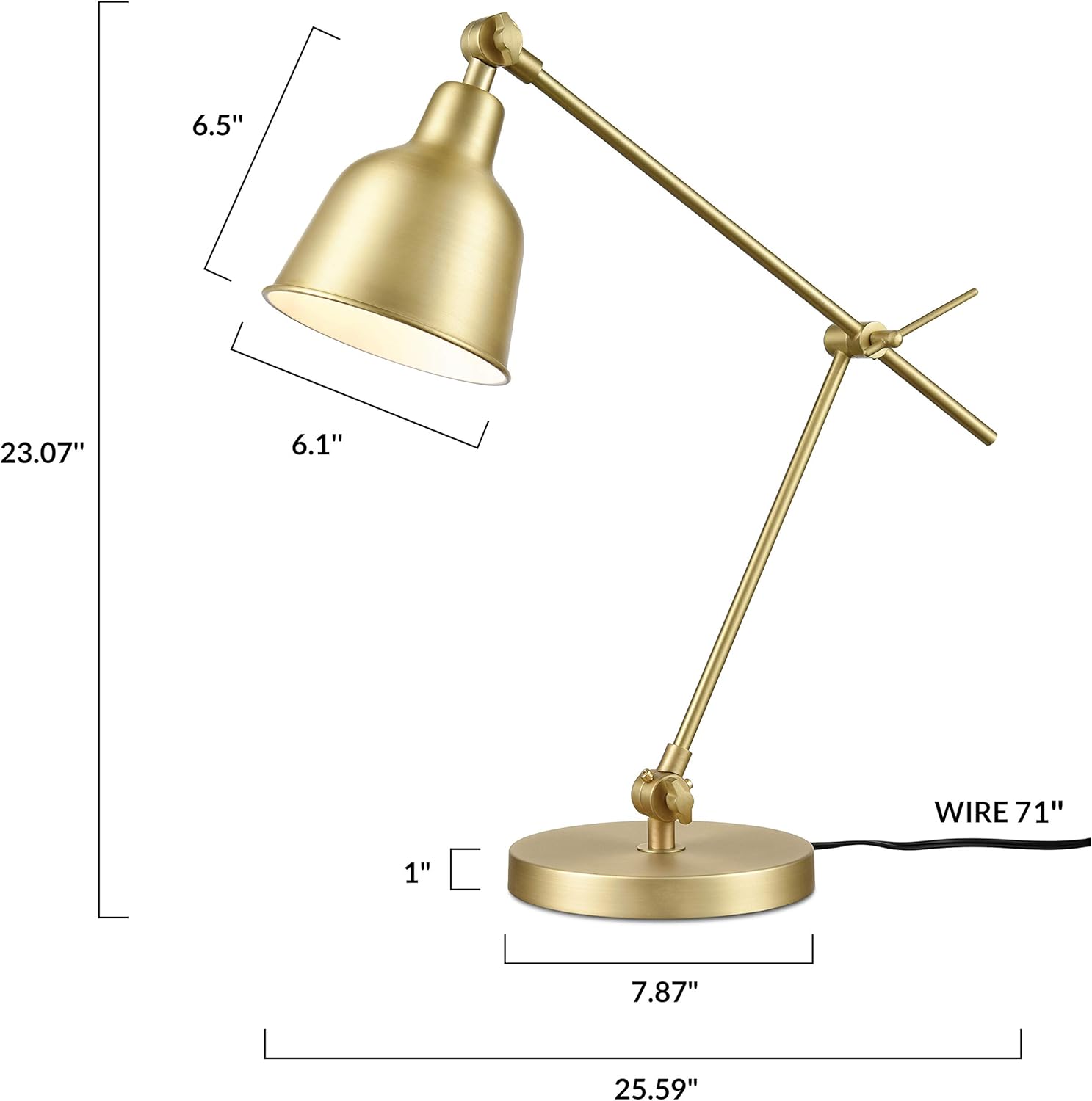 Gеt Dіѕсоunt 70% Prісе Light Society Isa Table Lamp, Brushed Brass Finish, Contemporary Mid Century Modern Style Table Lamp