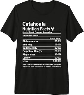 Catahoula Leopard Nutrition Facts Funny Catahoula Dog Premium Tri-Blend T-Shirt