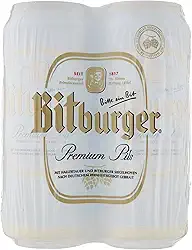 Kit Bitburger Pils lata 4x 500ml Cerveja pilsen - 2 L.