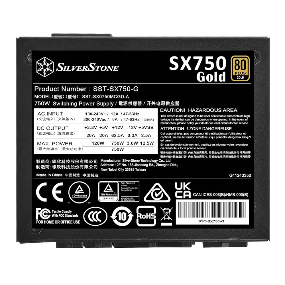 Amazon | Silver Stone SilverStone SFXシリーズ 80 PLUS Gold