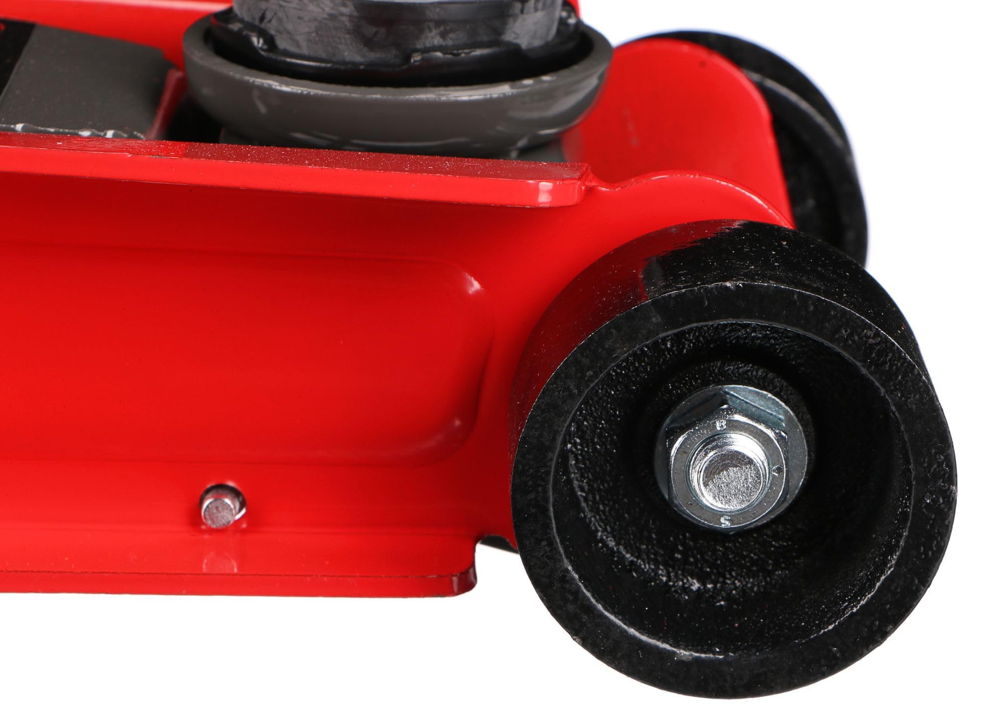 SX Jack 2,5T 360 | Gato hidráulico de Perfil bajo | 2,5 toneladas | Barra giratoria 360° | Coche Deportivo | Compacto | Construcción de Acero, Rojo