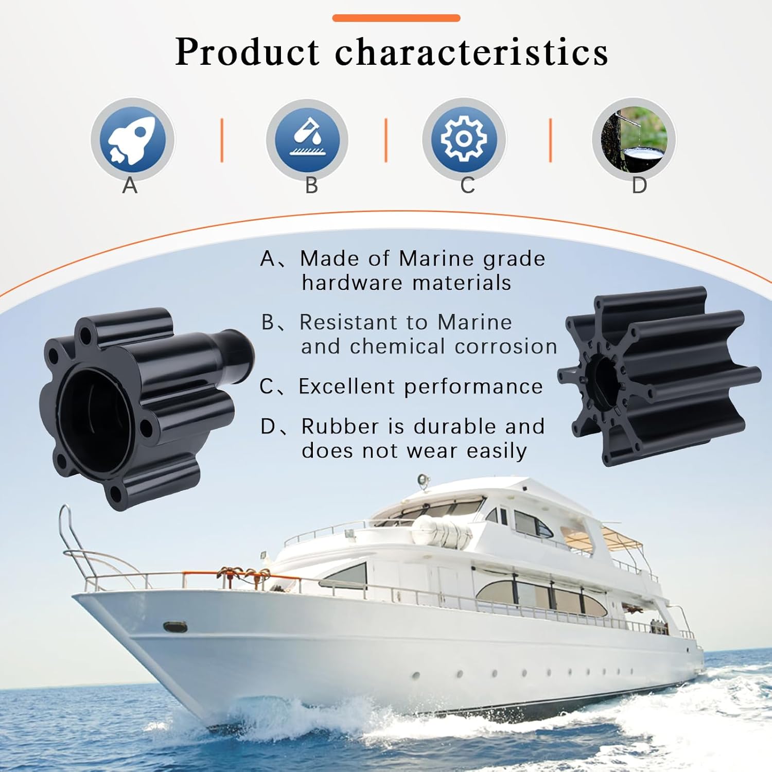 46-807151A14 Water Pump Housing & Impeller Repair Kit Replaces for Mercruiser Bravo 46-807151A14,by LIYYOO