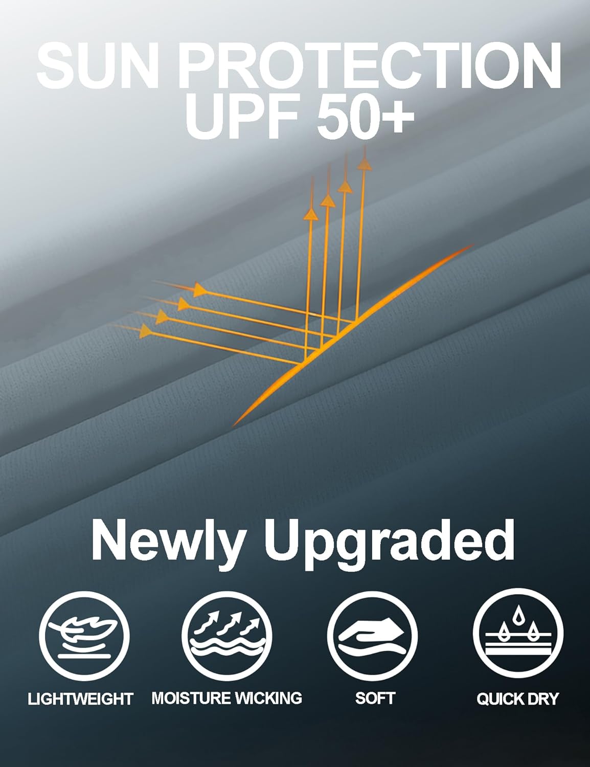 iWoo Men's UPF 50+ Sun Hoodie Shirts Long Sleeve SPF Fishing Outdoor UV Hiking Workout Lightweight Shirt - Image 4