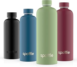 spottle Edelstahl Trinkflasche 1,5 Liter – Thermosflasche aus Metall, doppelwandig, vakuumisoliert, Kohlensäure geeignet, auslaufsicher, spülmaschinenfest