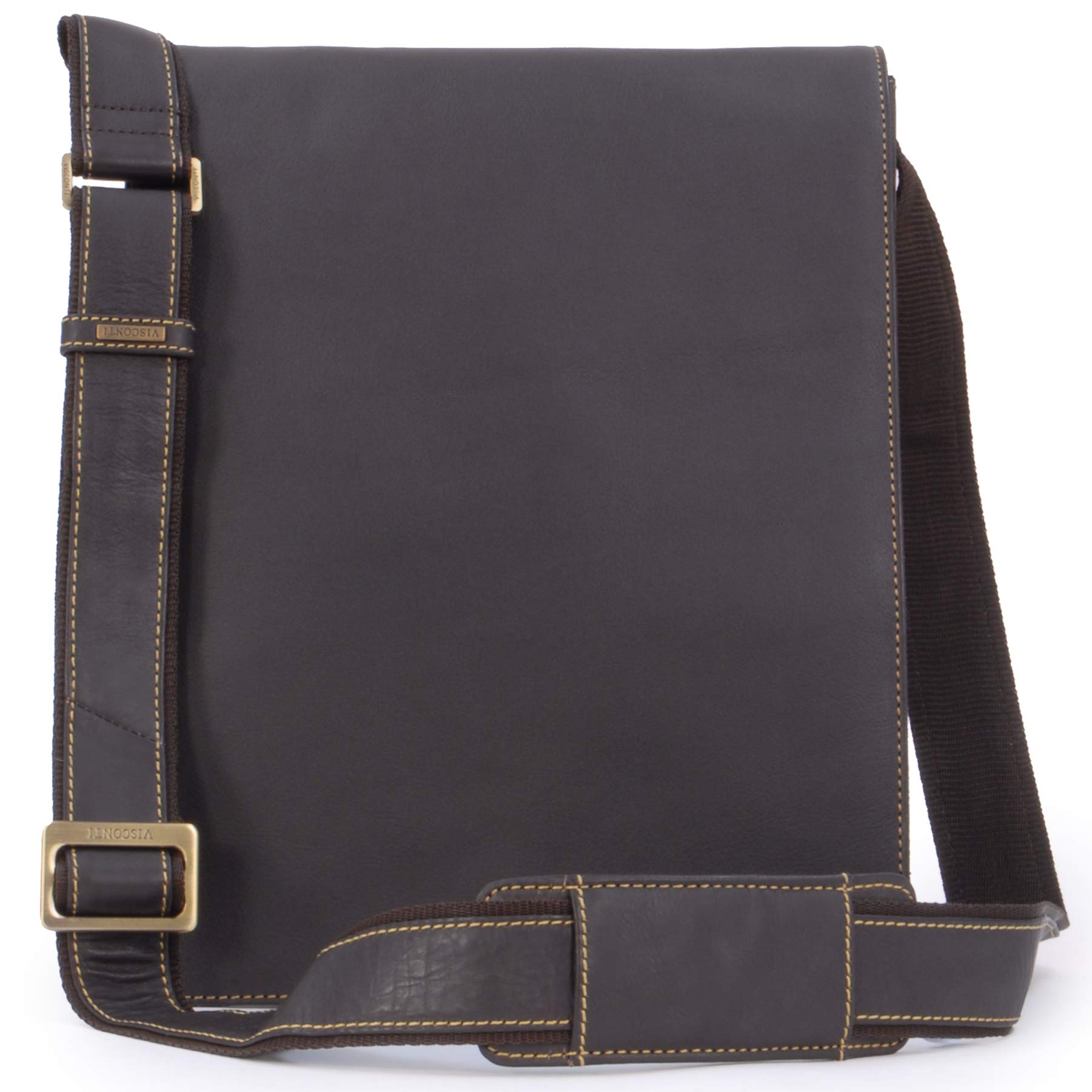 VISCONTI - Borsa a Spalla in Pelle - Messenger Bag e Ufficio Uomo - Borsa a Tracolla Media da Lavoro - 18410 Jasper