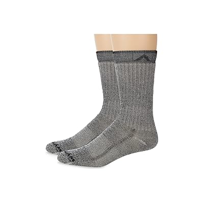 Wigwam Merino Comfort Hiker 2 Pack Crew Cut Socks Shoes Black II