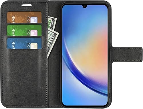 Miniatura 2 de Funda con tapa para Samsung A34 5G Wallet PU Funda protectora magnética para teléfono móvil Samsung Galaxy A34 5G A346M Folio Book Cover con soporte