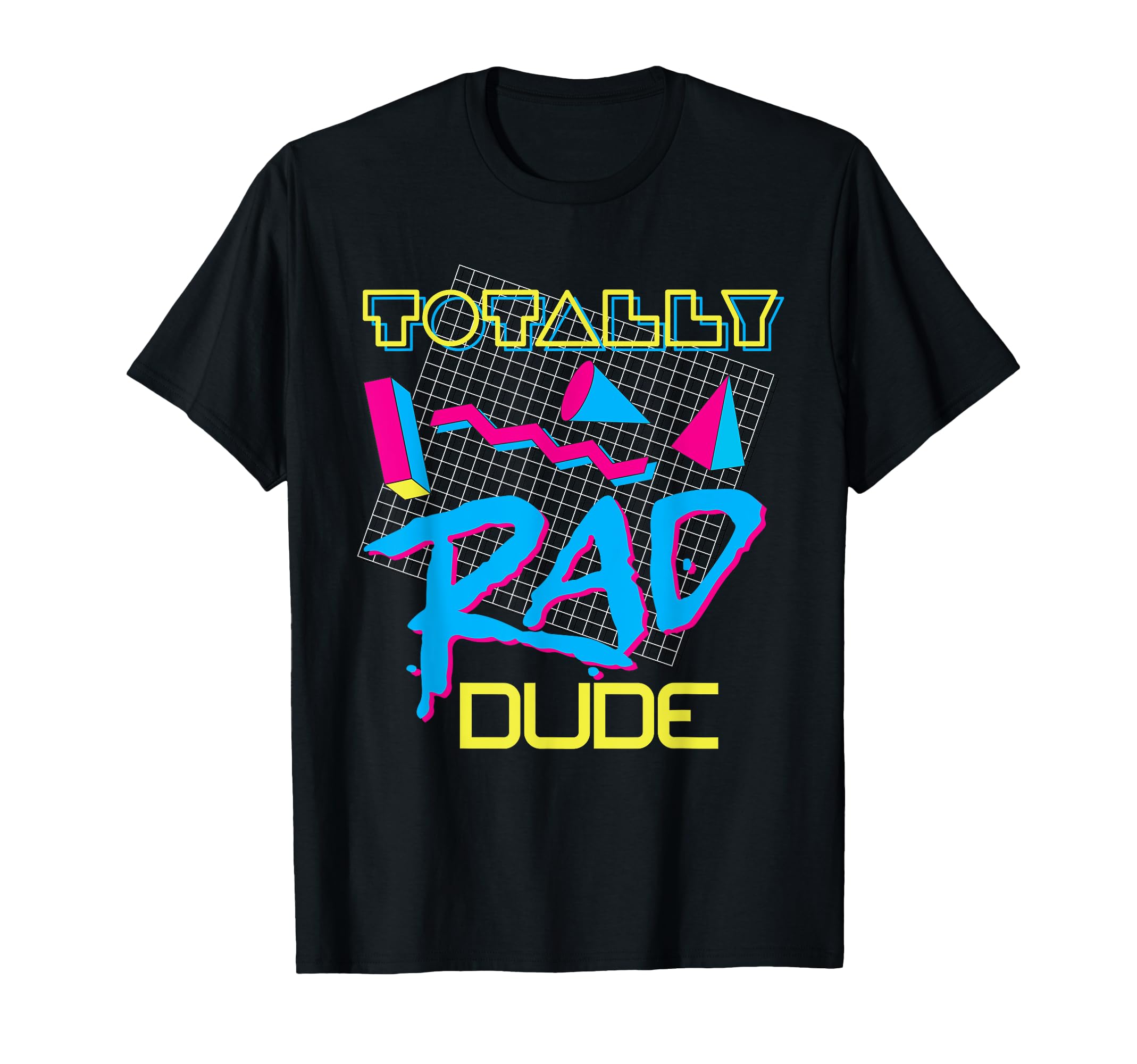 Totally Rad Dude 80s Vintage Eighties Costume Party T-Shirt