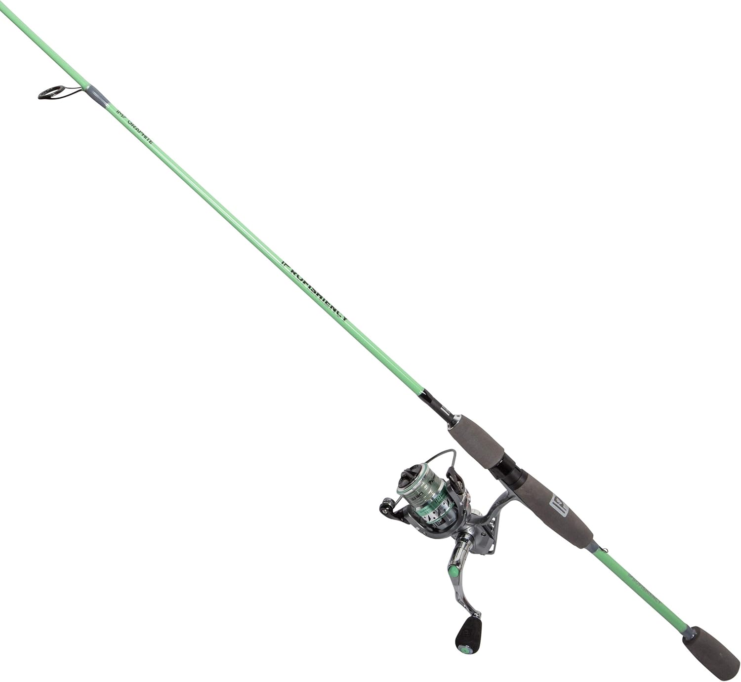 ProFISHiency Mint Spinning Reel Combo | 6FT 6IN 2-Piece Fishing Rod and Reel | IM7 Graphite Rod and Fast Gear Ratio Spinning Reel