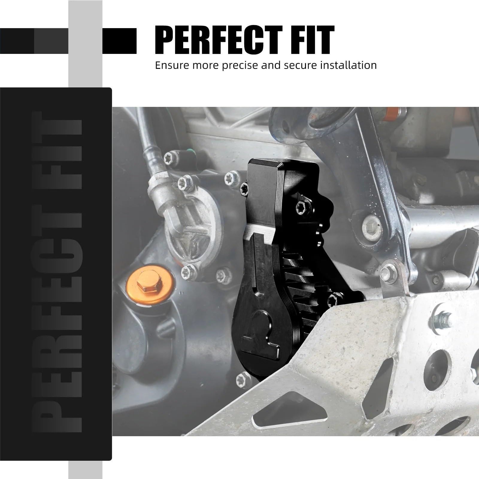 Części motocyklowe Zespół pompy Pasuje do KTM 690 Pasuje do Enduro R 690 Pasuje do SMC R CNC 690 Pasuje do Duke R Pasuje do Supermoto R Pokrywa pompy wodnej(Orange)