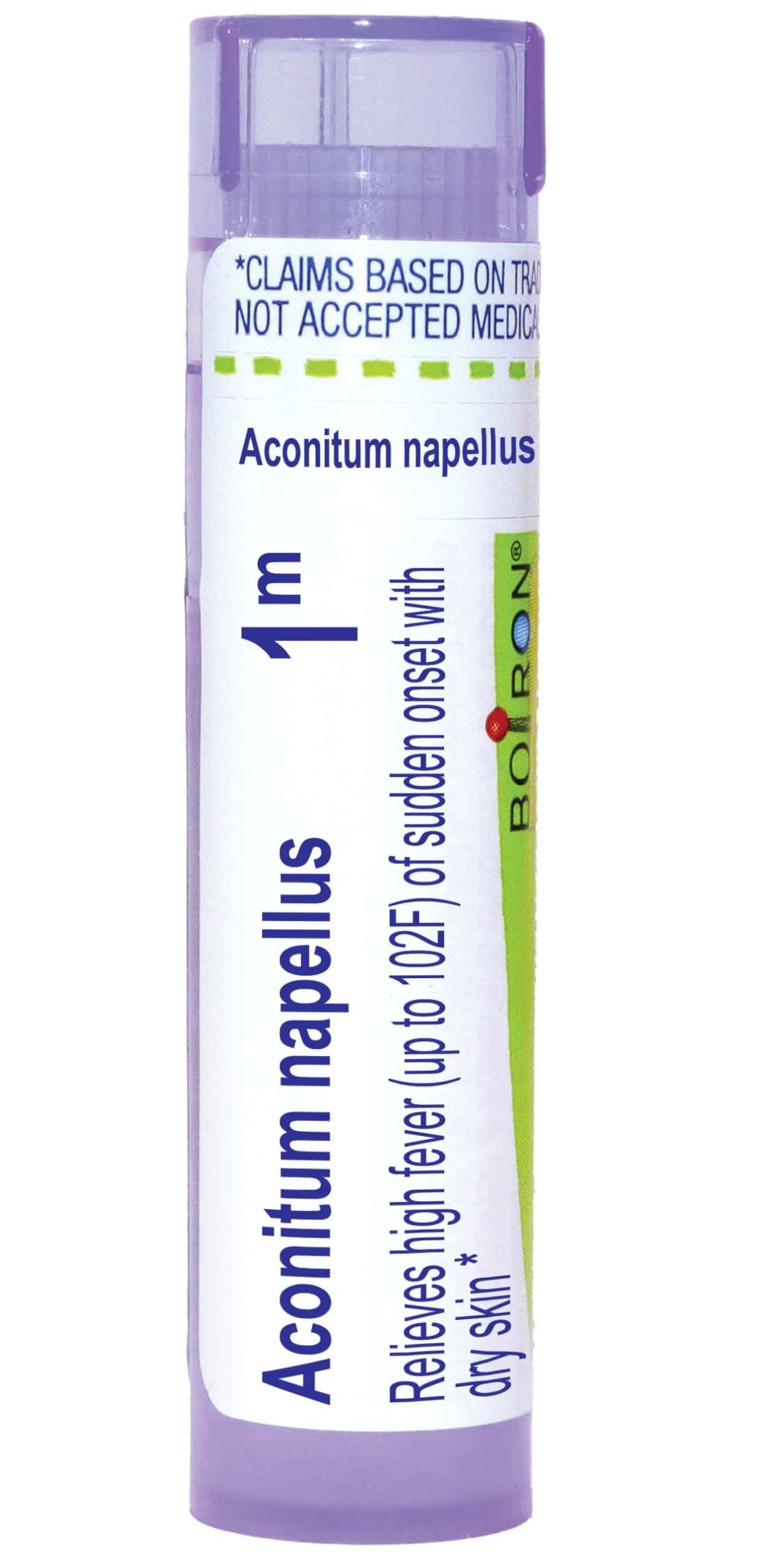 Boiron Aconitum Napellus 1M for High Fever of Sudden Onset with Dry Skin - 80 Pellets