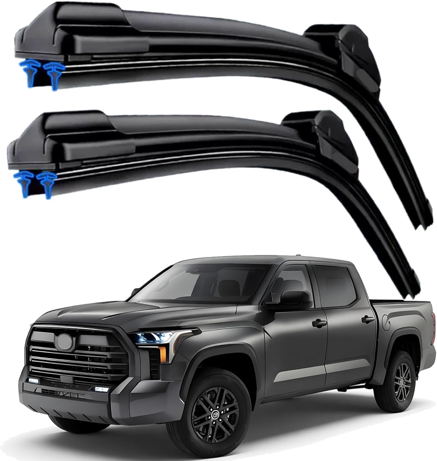 Dual Rubber Blade Windshield Wipers for Toyota Tundra 2007 2008 2009 2010 2011 2012 2013 2014 2015 2016 2017 2018 2019 2020 2021 Sequoia 2008-2022 Wiper Blades 26"+23"