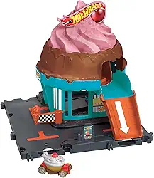 Hot Wheels City Pista de Brinquedo Sorveteria para crianças a partir de 3 anos