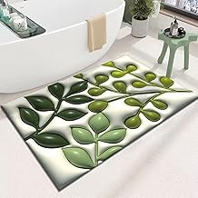 دواسة حمام مضادة للانزلاق بتصميم عشب بنمط توسع بصري ثلاثي الأبعاد من ليستر مقاس 40 سم × 60 وردي إسفنجة