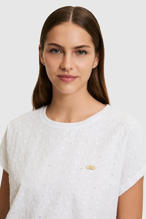 U.S. Polo Assn. Kadın Beyaz Tişört 50323550-VR013