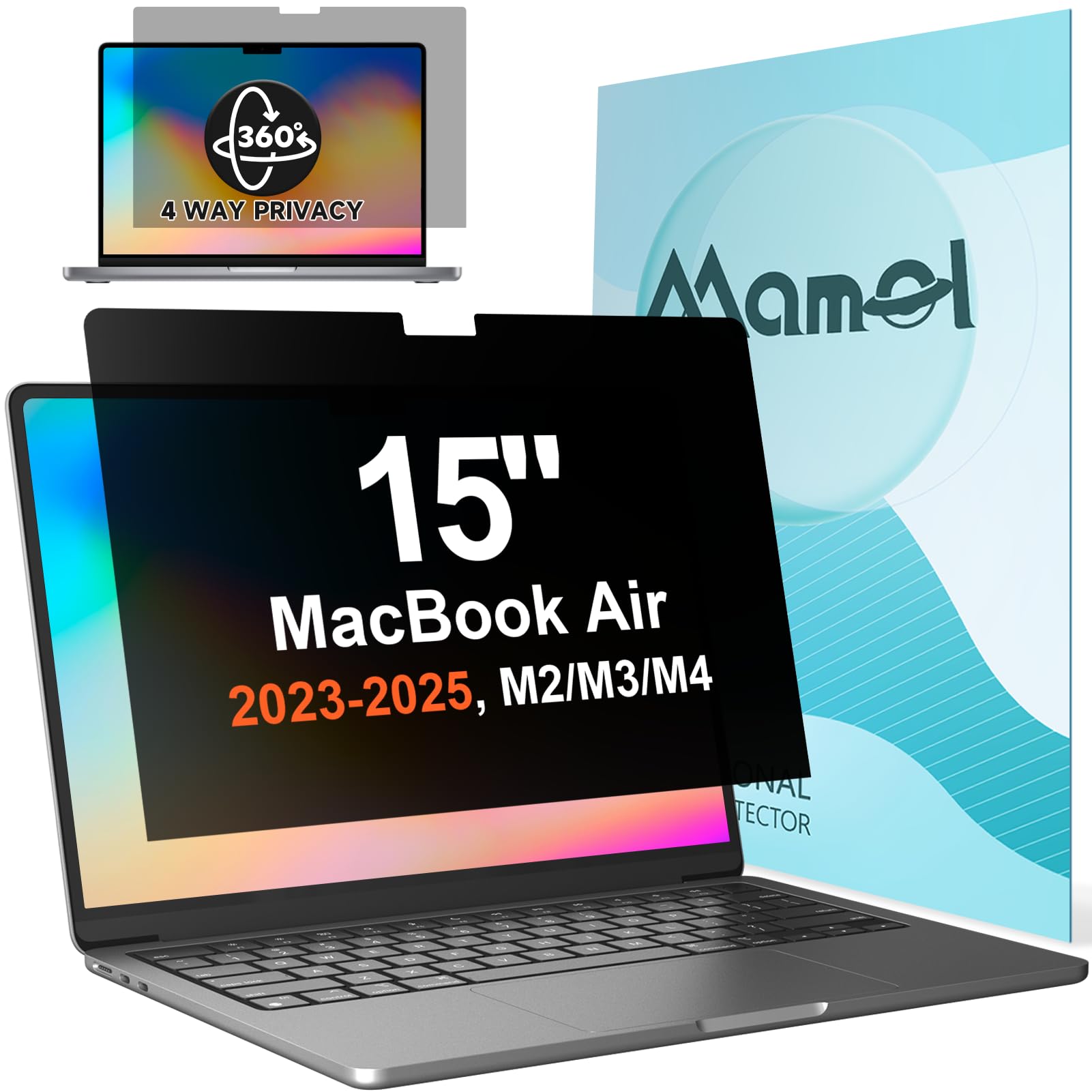 Amazon.com: Mamol 360° Privacy Screen for Macbook Air 15 Inch