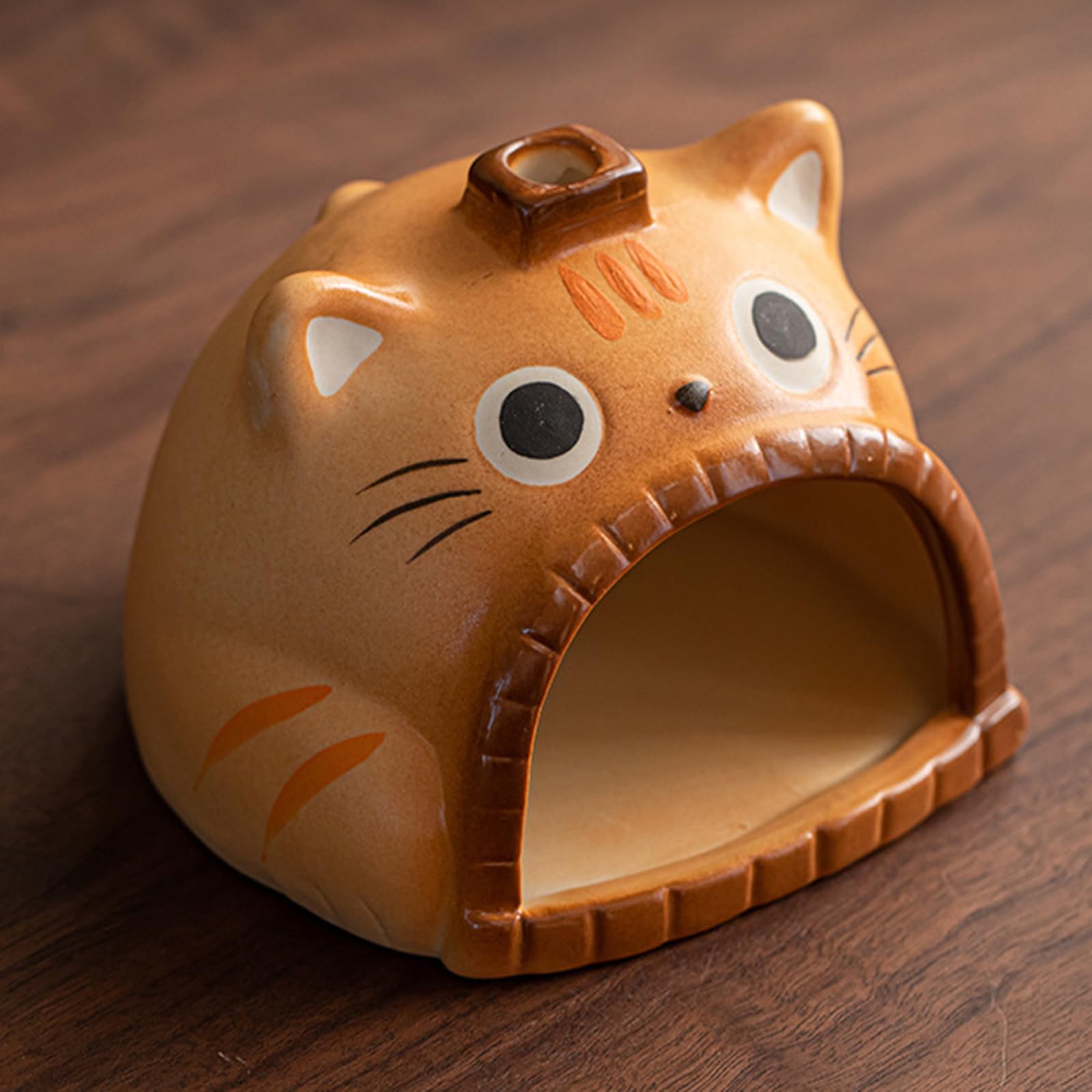 Soporte para incienso con forma de gato, quemador de madera, atrapasueños, cuenco para meditaciones, decoraciones y ambientes relajantes, difusor de aromas