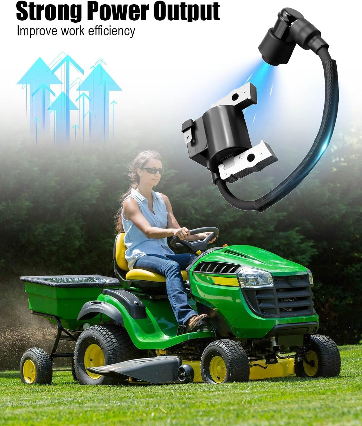 2PCS 21121-6004 21121-6005 Ignition Coil Fit for Kawasaki FD671D FD711D FD750D FD791D