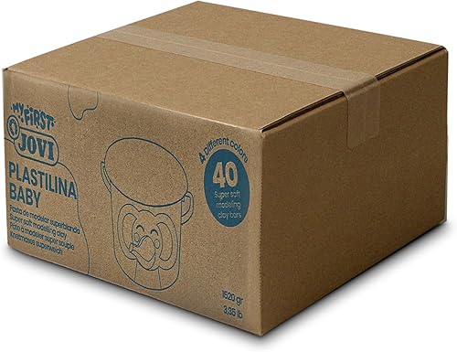 Miniatura 2 de My First PLASTILINA Baby 4 Cubos escolares 40 barras 1.34 oz Arcilla para modelar súper suave colores surtidos (10 unidades x 4 colores), súper
