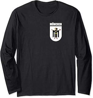 Munich Bavaria Coat Of Arms Souvenir Munchen Deutsch Gifts Long Sleeve T-Shirt