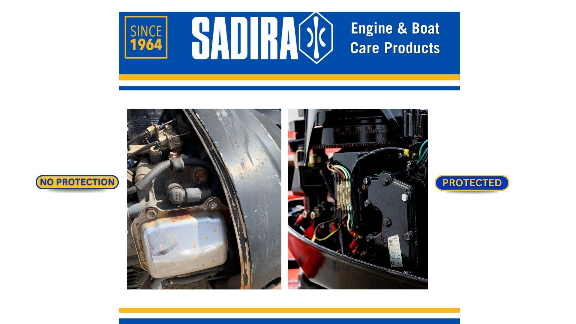 Sadira Pack Mantenimiento Motor Náutico con Fast y Centauro para Limpieza y Lubricación Profesional