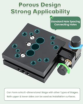 Huanyu Optical Tilt and Rotation Stage 2.6 inches Precision Angle Stage