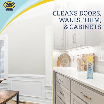 Zep Home Pro Foaming Scuff & Mark Eraser, Paint Safe Surface Cleaner, 18 oz, for Doors, Walls, Molding, Cabinets, Removes Fingerprints, Smudges, Stains