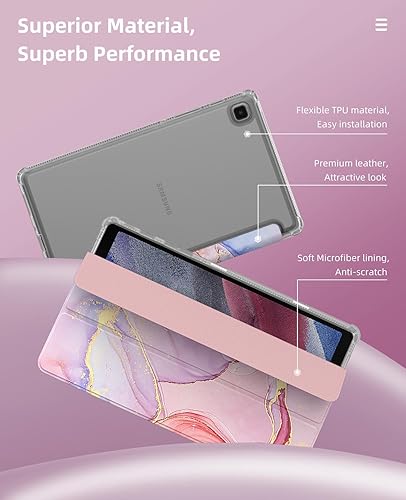 Miniatura 4 de MoKo Funda compatible con Samsung Galaxy Tab A7 Lite de 8.7 pulgadas 2021 (SM-T225T220T227), funda inteligente delgada y ligera con triple soporte