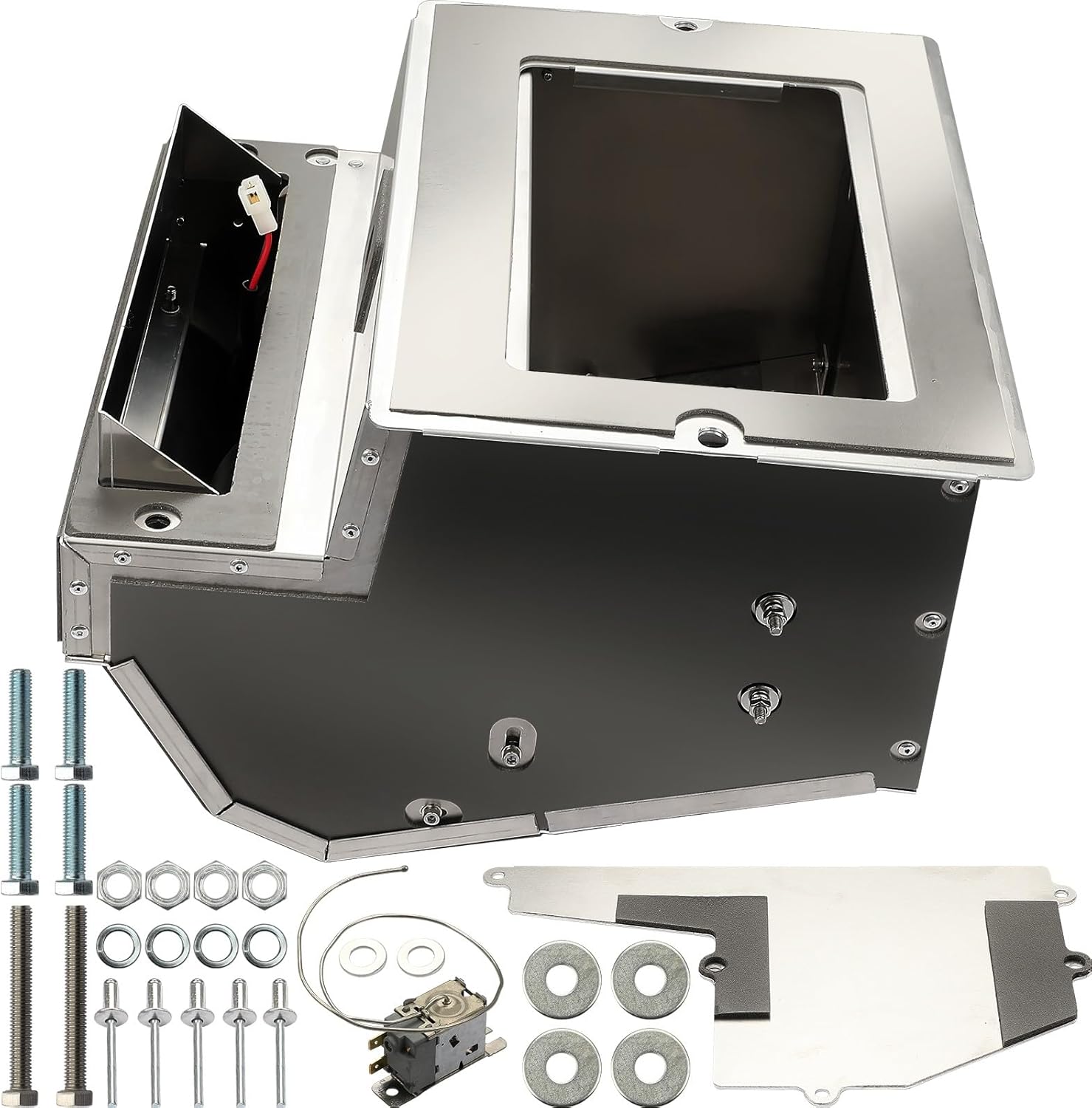 HVAC Box Includes All Parts OEM Parts F31-1036-1, F31-10361, F31-1064-11112, Heater Aluminum Box Fit for Kenworth W900 / W900L, W900B, T600 / T660, T800 AC