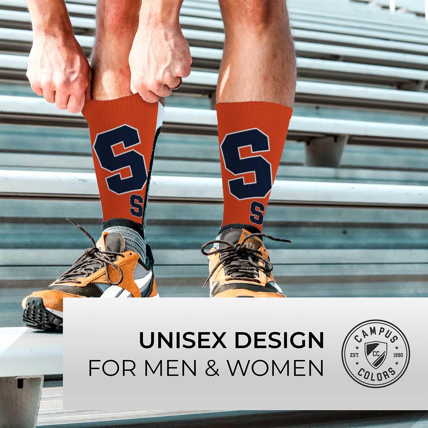 For Bare Feet NCAA Adult State and University Crew Socks - Polyester blend - Unisex - High-performance socks provide