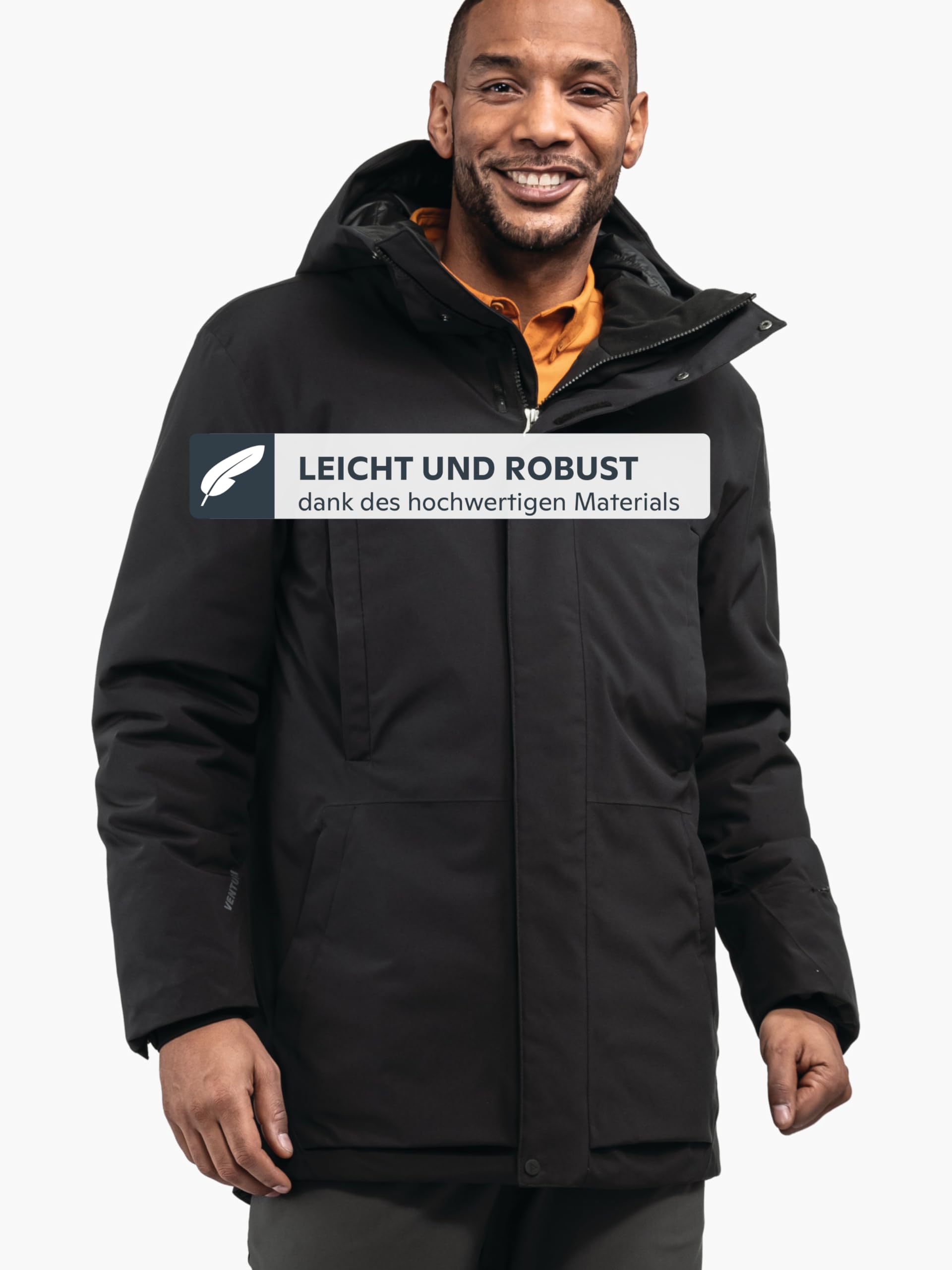 Schöffel Herren Ins Parka Style Crivat MNS, wasserdichte und atmungsaktive Winterjacke, komprimierbarer, leichter Parka mit nachhaltiger Wattierung