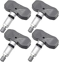 Vista 1 de X AUTOHAUX 4 unids TPMS Sensor 25758220 10306573 25981210 para Cadillac STS XLR para Chevrolet Corvette 2005-2009 10306573 Plástico Gris