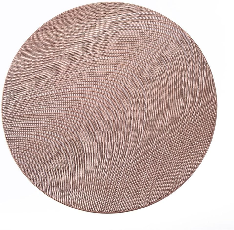 Round Irregular Texture Hollow Out Western Food Mat Solid Color Waterproof Anti-Oil Heat Insulation Table