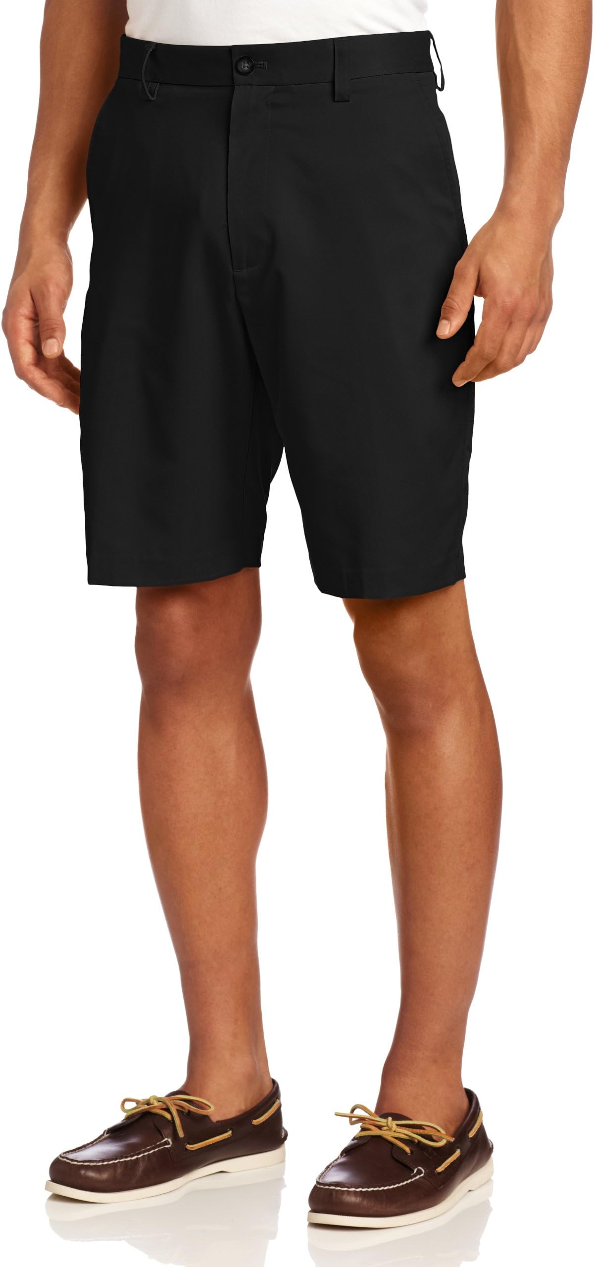 IZOD Men's Flat Front Solid Microfiber Short