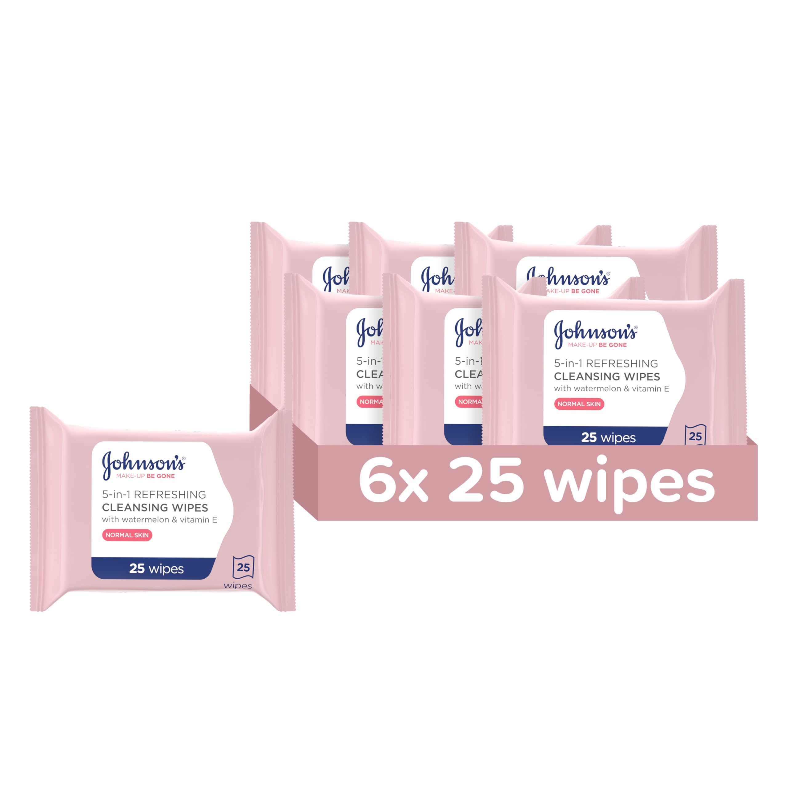 Johnson's Face Care Make Up Be Gone Refreshing Wipes - Pack of 25 - 3