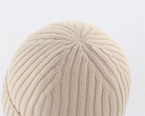 Miniatura 4 de Connectyle Gorro de lana con forro polar para hombres y mujeres, gorro de lana de invierno de punto, gorro de reloj cálido