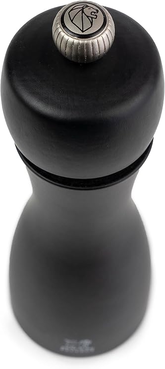 PEUGEOT - Karabiber değirmeni + Tuz değirmeni Tahiti 15 cm Duo + Karabiber + Kristal Tuz - Klasik Öğütme Derecesi Ayarı - PEFC Sertifikalı Ahşaptan - Fransız Know-how - Siyah ve Mat Beyaz