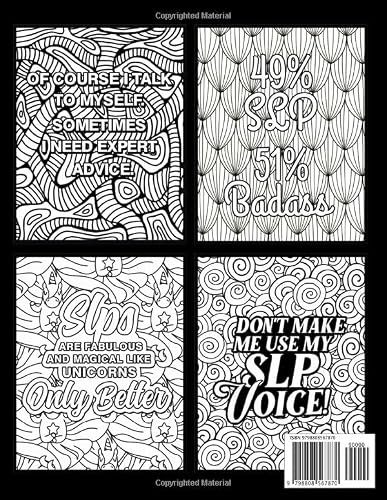 Slp Swear Word Coloring Book: A Humorous & Relatable Speech Language Pathologist/Slp Gifts To Relieve Stress #TOP1