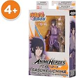 BANDAI - Anime Heroes - Naruto Shippuden - Sasuke Uchiwa Anime Heroes Figura da 17 cm - Figura snodata di Sasuke Rinnegan/Mangekyo Sharingan - Giocattolo per bambini dai 4 anni in su - 36962 - 8