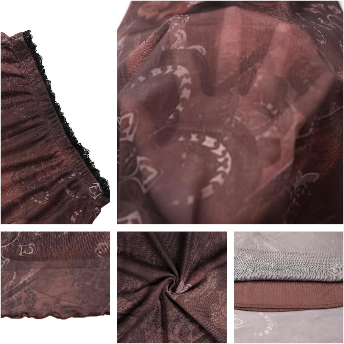 Avanova Women Ditsy Floral Bohemia Mesh Mermaid Skirt High Waist Summer Midi Skirts Avanova Women Ditsy Floral Bohemia Mesh Mermaid Skirt High Waist Summer Midi Skirts