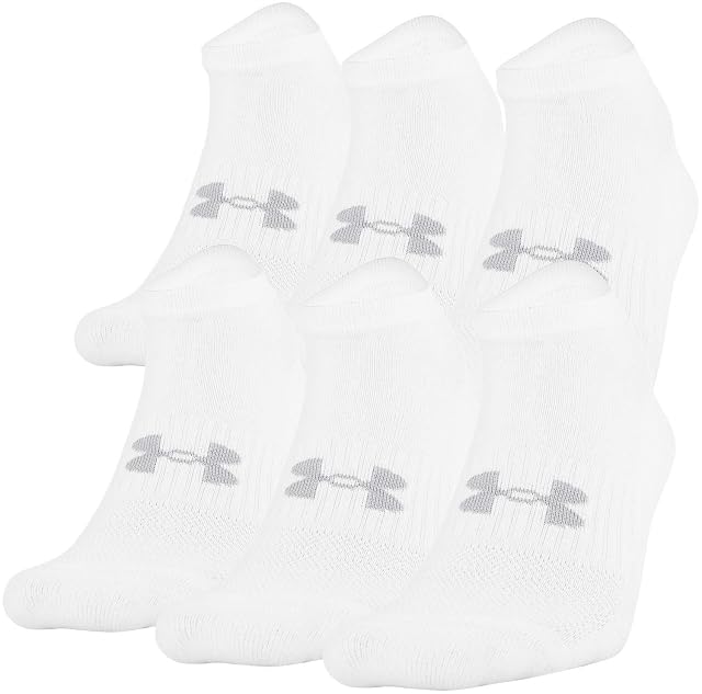 Under Armour Adult Training Cotton No Show Socks Multipairs