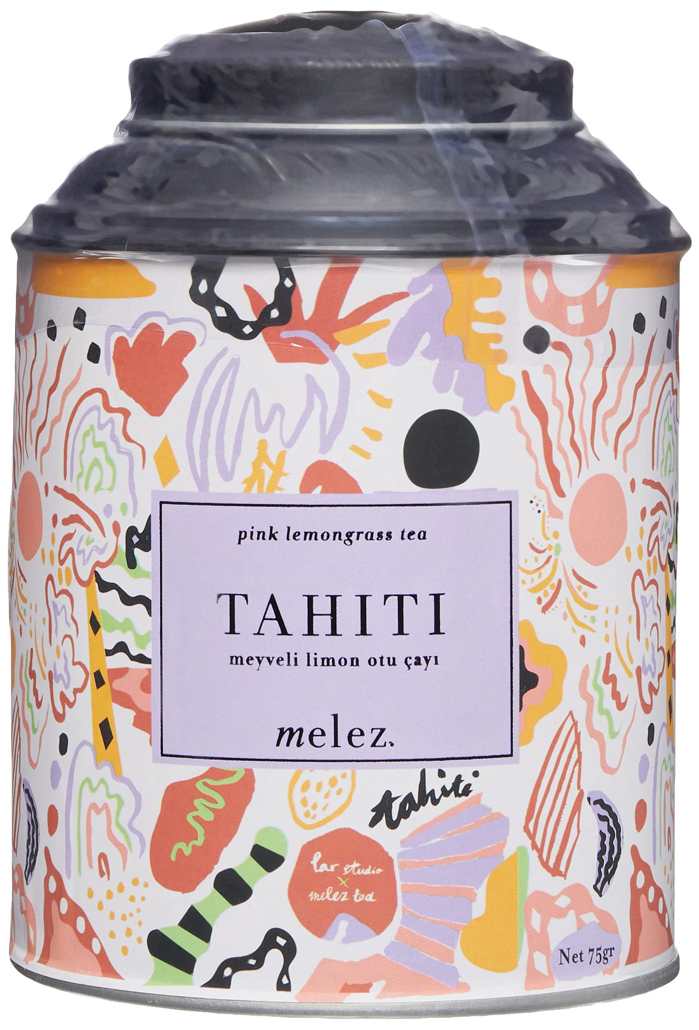 Melez Tea Tahiti Tea Hibiskuslu Limon Otu Çayı Teneke 75 Gr