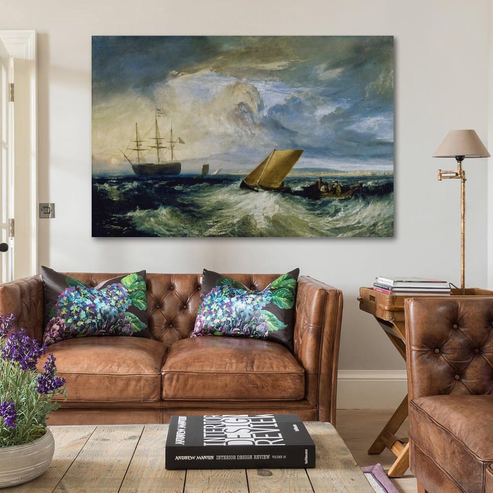 Joseph Mallord William Turner - Peinture murale sur toile pour salon, chambre à coucher, bureau, cadeau (sans cadre, 35 x 46 cm Joseph Mallord William Turner - Peinture murale sur toile pour salon, chambre à coucher, bureau, cadeau (sans cadre, 35 x 46 cm
