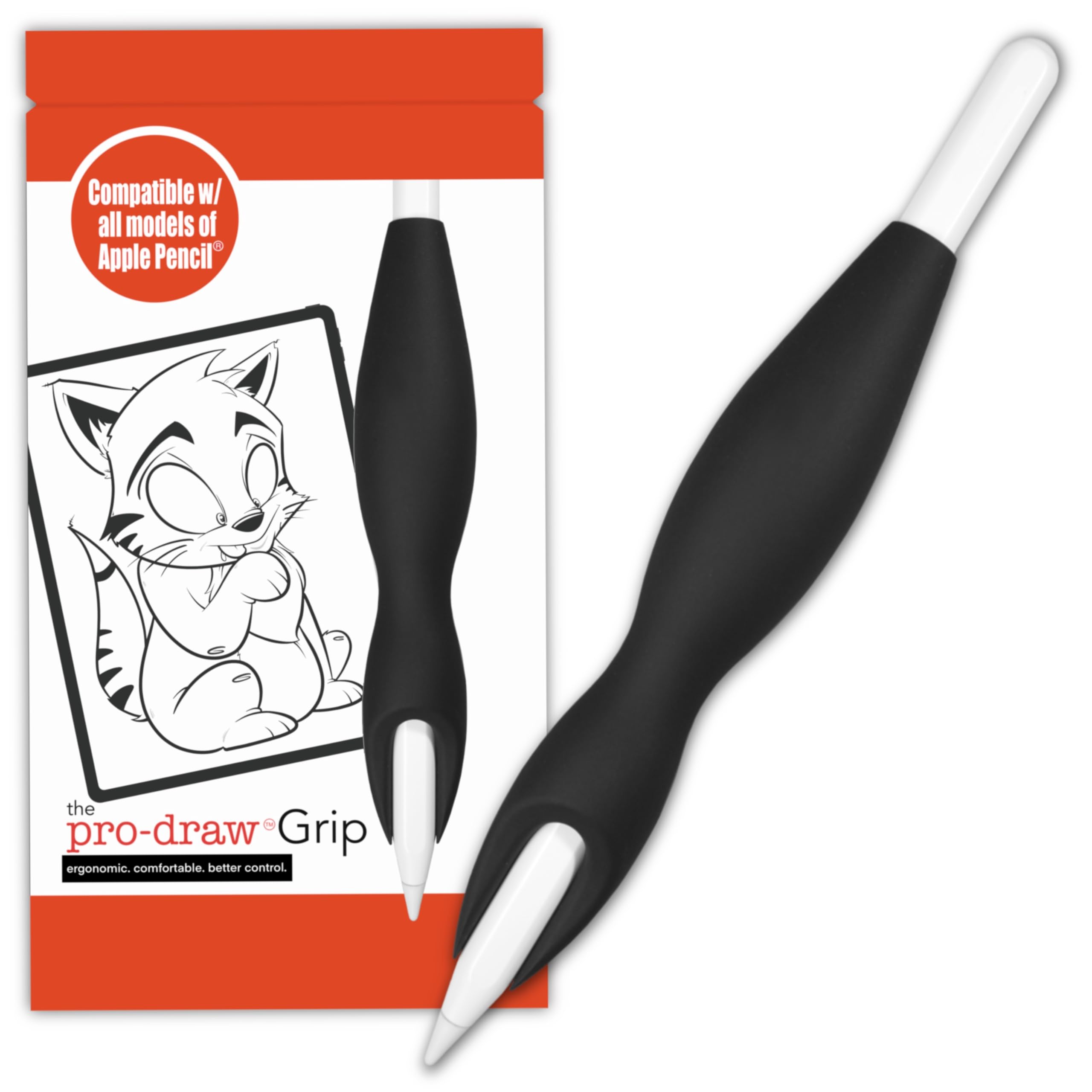 the grip for apple pencil pro 1st 2nd gen apple pencil and usb-c model  more comfort better control