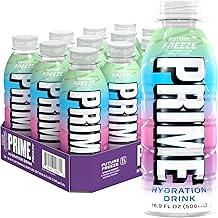FUTURE FREEZE, Sports Drinks with Coconut Water, Electrolyte Enhanced to Replenish Fluids, Zero Added Sugar, B Vitamins, Antioxidants, Made with Natural Flavors, 16.9 Fl Oz 12 Pack