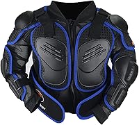 Vista 1 de RIDBIKER - Chaleco protector de pecho para niños, equipo de motocross, moto todo terreno, chaqueta de armadura de cuerpo completo para motocicleta