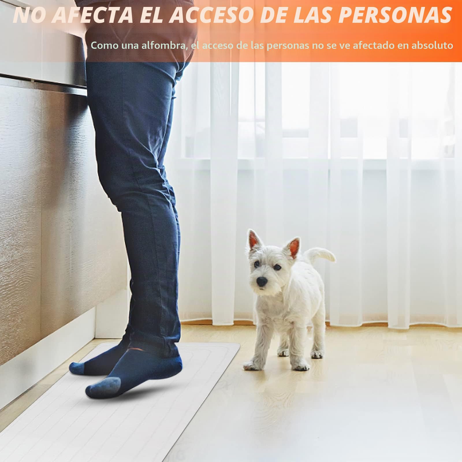 Alfombrilla de protección para mascotas, almohadilla de descarga eléctrica como repuesto para rejilla de espinas, almohadillas de entrenamiento para repeler mascotas(122 x 50,5 cm (20 x 48 pulgadas)