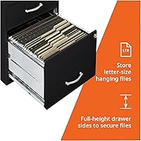 Vista 6 de Lorell Gabinete para archivos de 18" de profundidad con 2 cajones