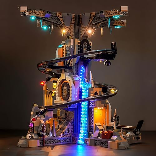 Miniatura 10 de BrickBling Kit de iluminación LED para Lego Gringotts Wizarding Bank Juego de construcción, luces musicales Verison compatibles con Lego 76417, solo